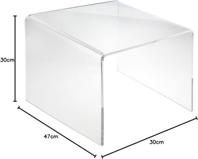 EH Design Acrylglas Beistelltisch I Couchtisch PLEXIGLAS® Mini Nachttisch Mini Tisch (40cm (Breite)