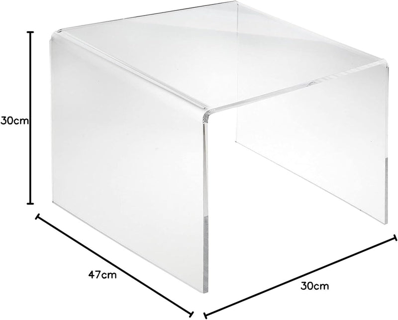 EH Design Acrylglas Beistelltisch I Couchtisch PLEXIGLAS® Mini Nachttisch Mini Tisch (40cm (Breite)