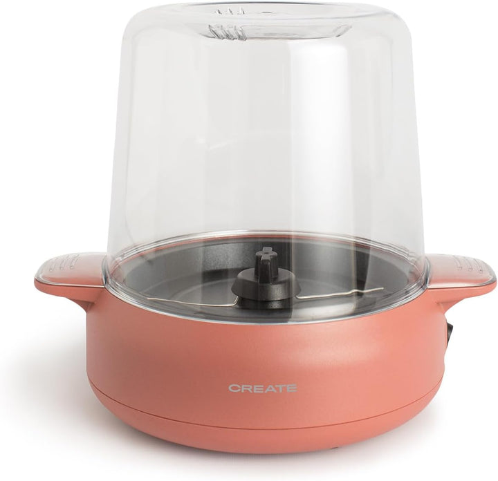 CREATE/POPCORN MAKER STUDIO/Popcornmaschine mit Butterschmelzer Terrakotta/einfache Bedienung, bis z