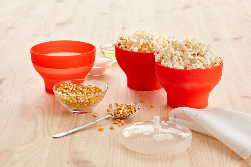 Lékué Mini-Popcorn-Set für Mikrowelle, Silikon, 2 Stück 2 Mini, 2 Mini