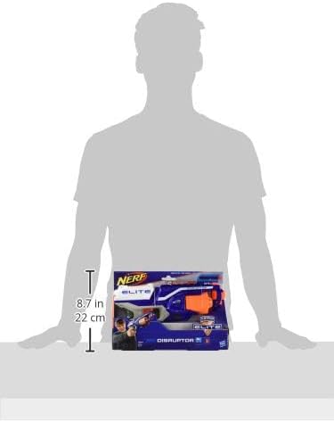 NERF Hasbro B9837EU40 B9837EU4 - N-Strike Elite Disruptor Spielzeugblaster, mit Trommelmagazin, 22.5