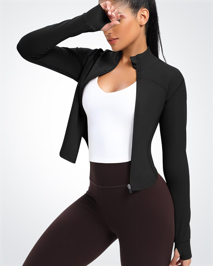 Queenie Ke Damen Qkeu80927jacket Laufjacke 40-42 Schwarz, 40-42 Schwarz