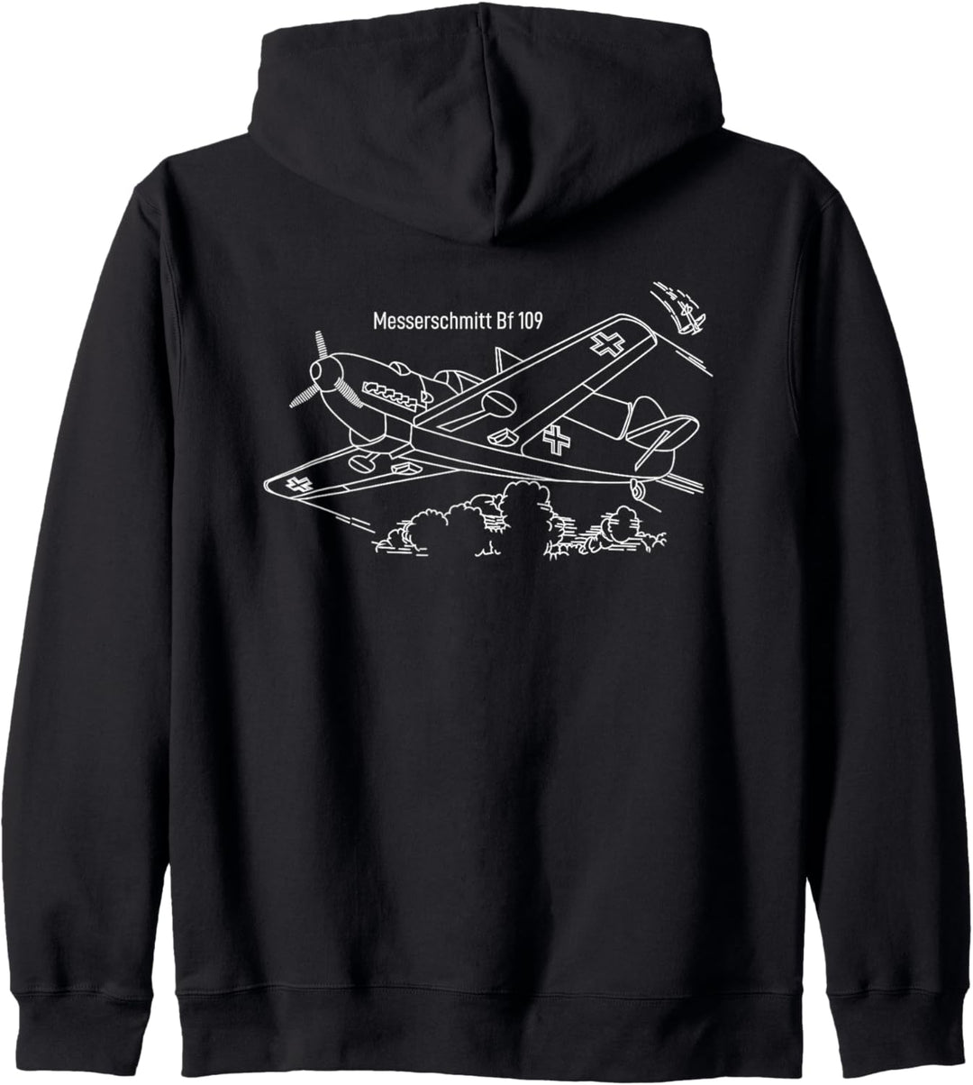 Messerschmitt Bf 109 Deutsches Kampfflugzeug aus dem 2 Kapuzenjacke