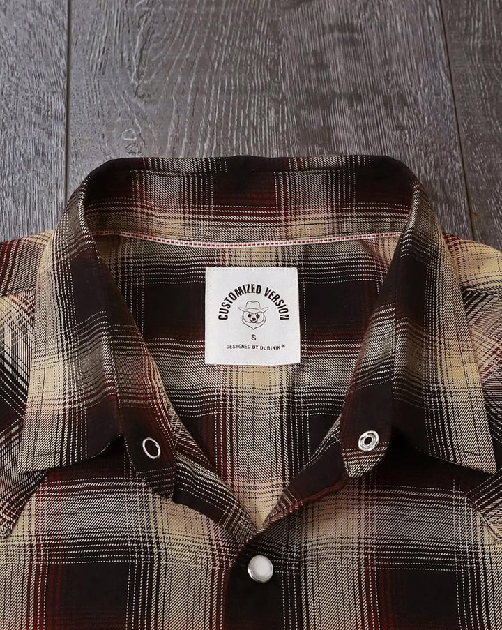 Dubinik® Bambusfaser Kurzarmhemd Herren Freizeithemden Für Druckknöpfe Cowboy Vintage Western Comf