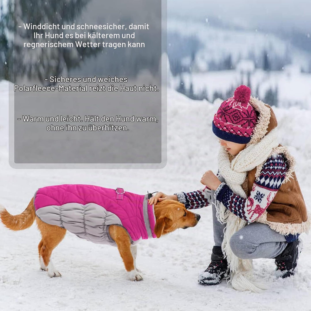 Kuoser Hunde-Wintermantel, wasserdicht, kaltes Wetter, warme Jacke für kleine, mittelgrosse und gros