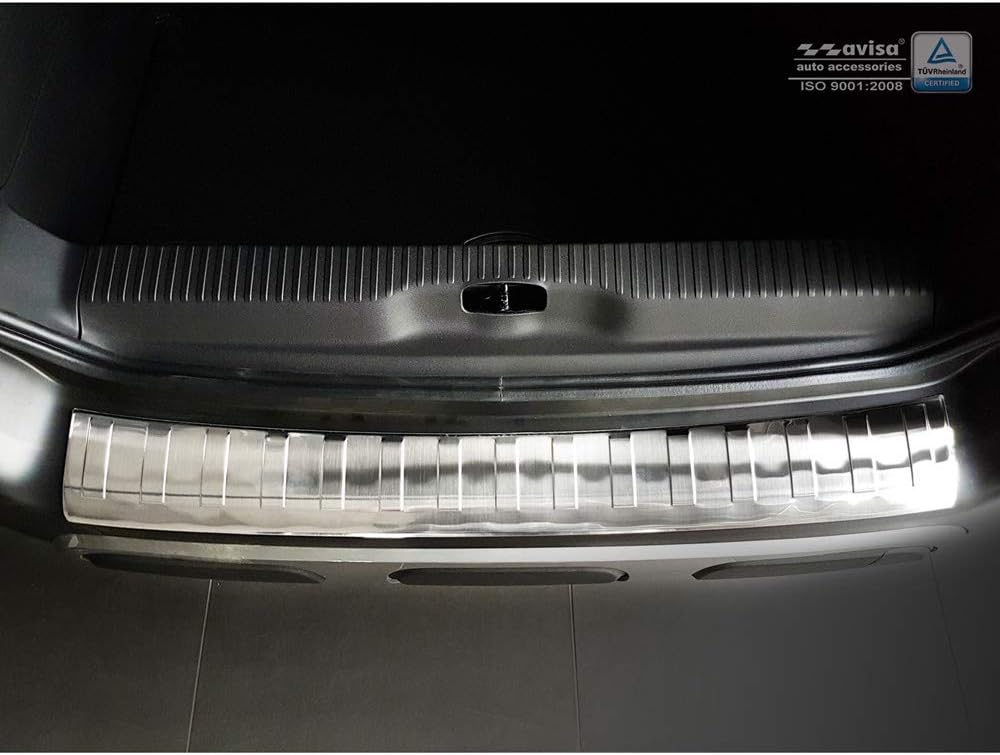 Edelstahl Heckstossstangenschutz kompatibel mit Citroën C3 Aircross II 2017- 'Ribs'