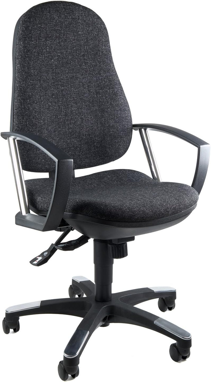 Topstar 9020AG22, Trend SY 10, Bürostuhl, Schreibtischstuhl, ergonomisch, mit Armlehnen, Bezugsstoff