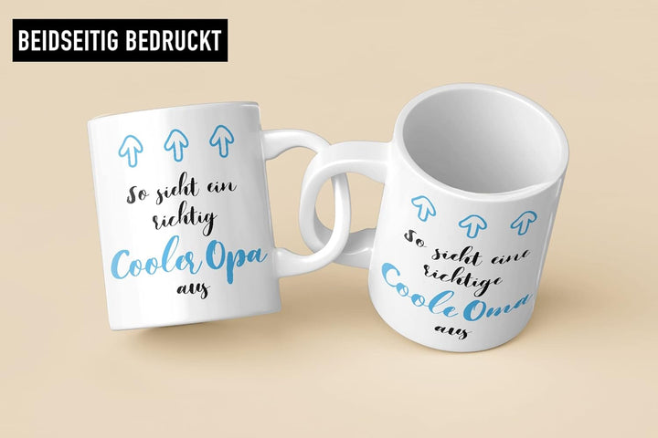Trendation - Beste Oma Opa Geschenk Set Tassen Weihnachten Geschenke für Grosseltern Geburtstag Bech