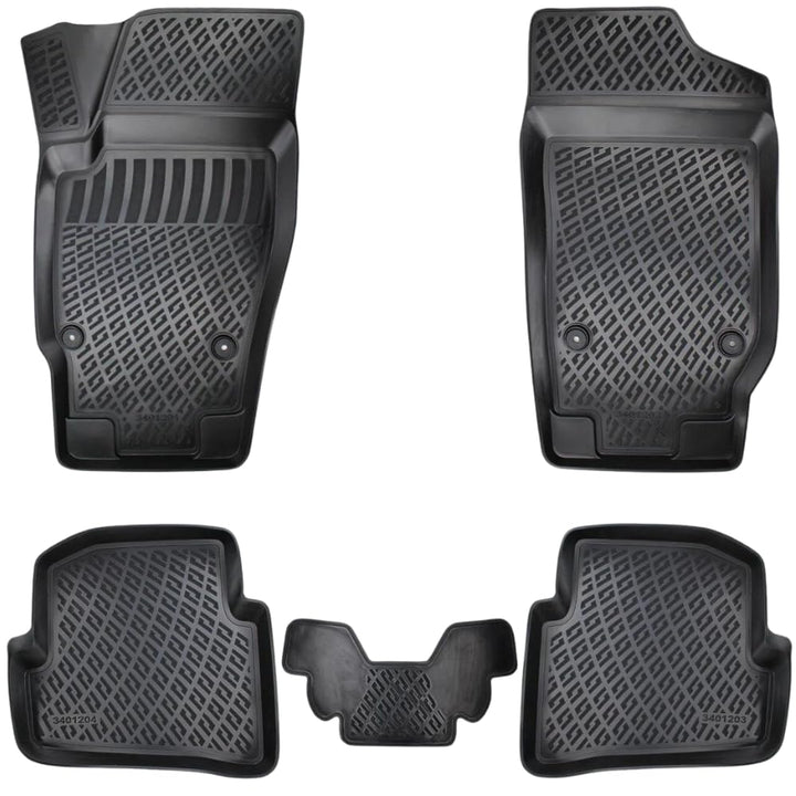 Rizline Passgenau 3D Fussmatten kompatibel mit Seat Ibiza III Typ 6L 2002-2008 Passgenau Fussmatten