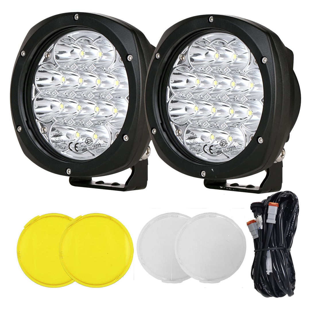 BIGLION.X Arbeitsscheinwerfer, 2Pcs 160W Arbeitsscheinwerfer Rund Off Road Lights Scheinwerfer Wasse