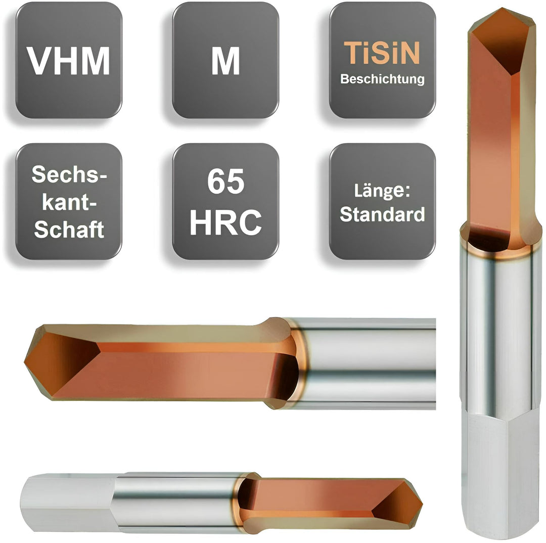 VHM Gewindebohrerausbohrer M3-M12 Ausbohren von gebrochenen HSS/E Gewindebohrer, Grösse: M3, M3