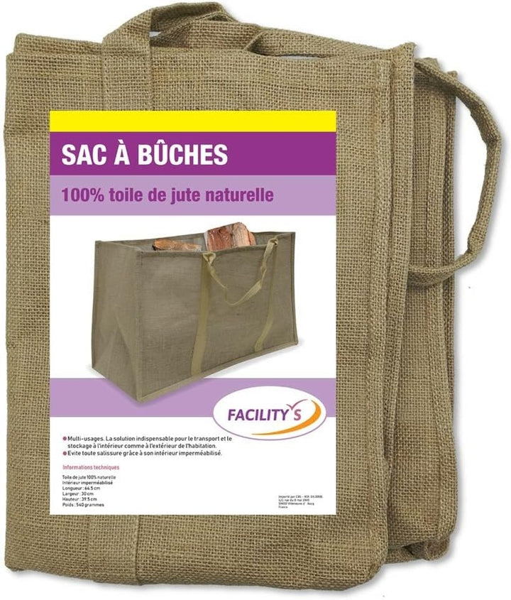 Holztasche aus Jute