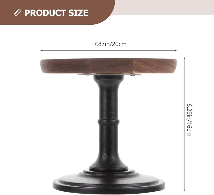 Cabilock Cake Stand Holz Tortenplatte mit Fu? Torten Teller Cupcake Tortenplatte Tortenteller Kuchen