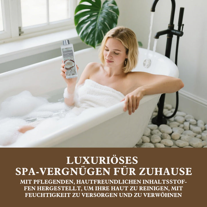 SPA LUXETIQUE Damen Bade Geschenkset - 8tlg Kokosnuss Duft Geburtstaggeschenk Wellness Set für Fraue