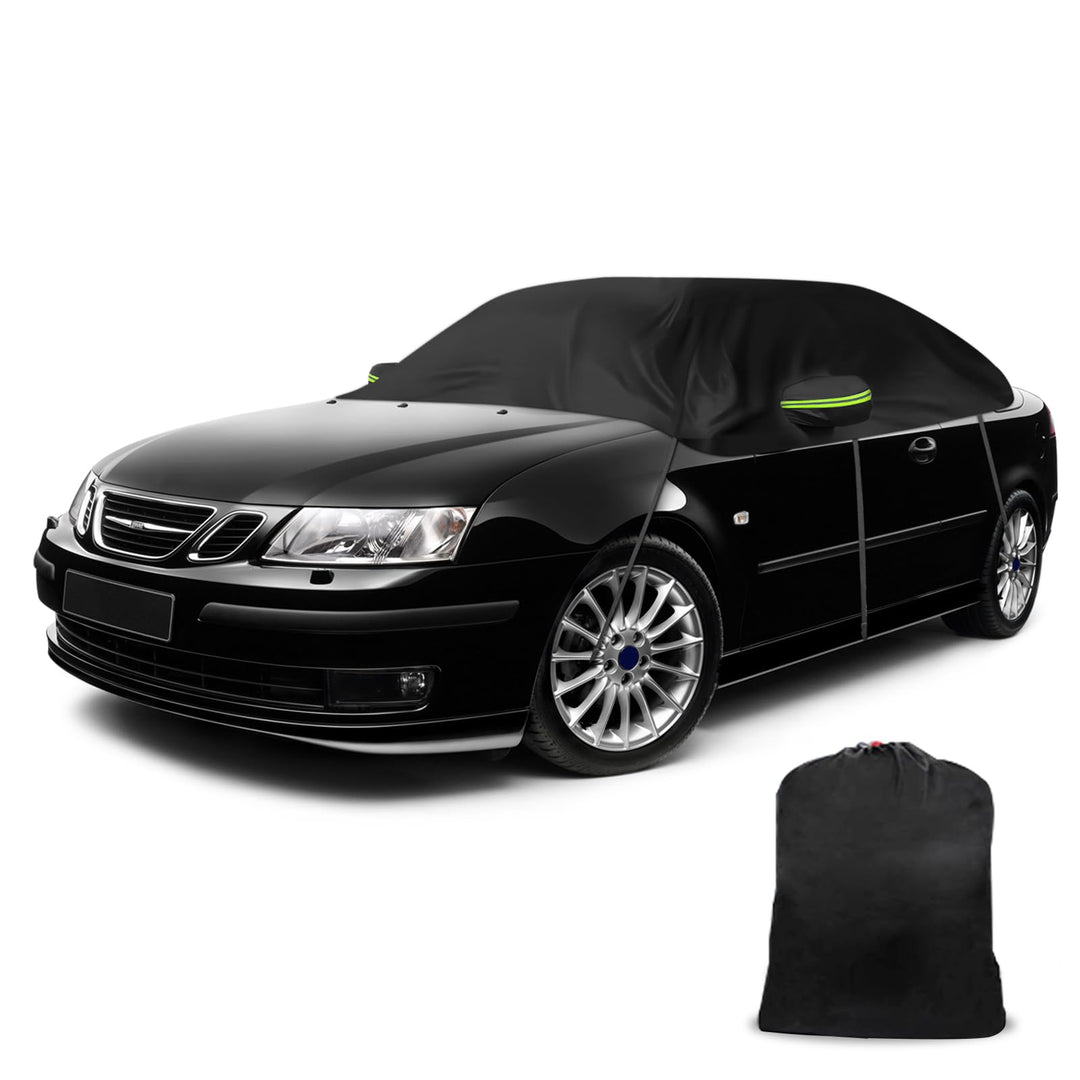 Halbe Autoabdeckung Kompatibel mit Saab 9-3 Convertible 1998-2014, Halbabdeckung wasserdichte Halbga