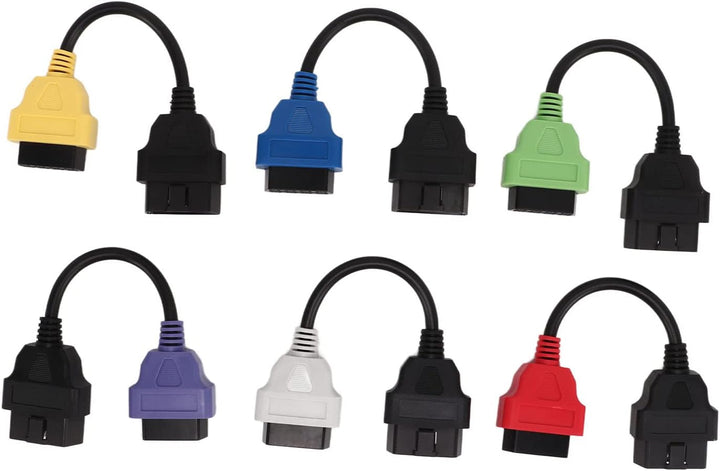 OBD2 Diagnosekabel, 6 Stück für Multi-ECU-Scan-Adapterkabel, OBD2-Diagnose-ECU-Scan-Tool-Kabel, Ersa