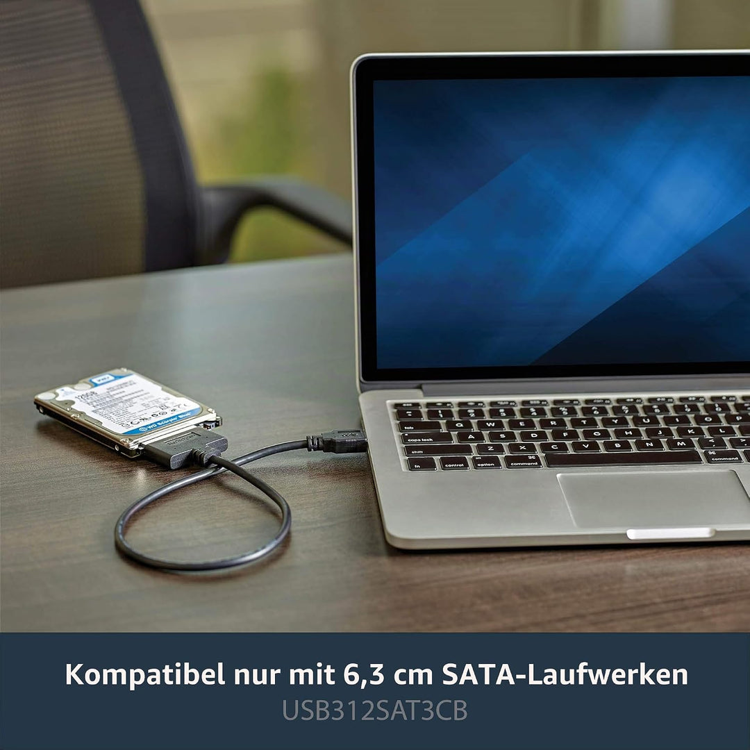 StarTech.com USB 3.1 auf 2,5" (6,4cm) SATA III Adapter Kabel mit UASP - USB 3.1 zu SATA SSD/HDD Konv