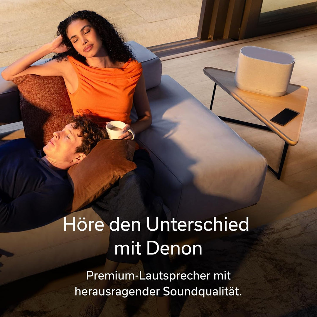 Denon Home 400 Smart Bluetooth Lautsprecher mit HEOS, Dolby Atmos Music, Musikbox Kabellos, Hi-Res A