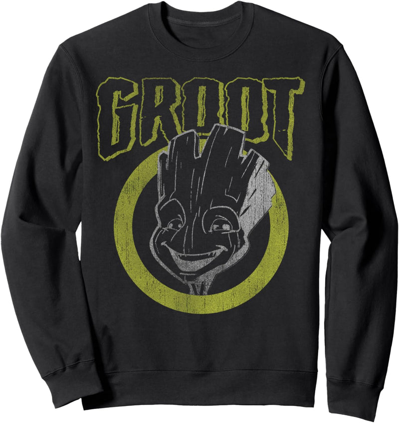 Marvel Guardians Of The Galaxy Groot Dark Portrait Sweatshirt