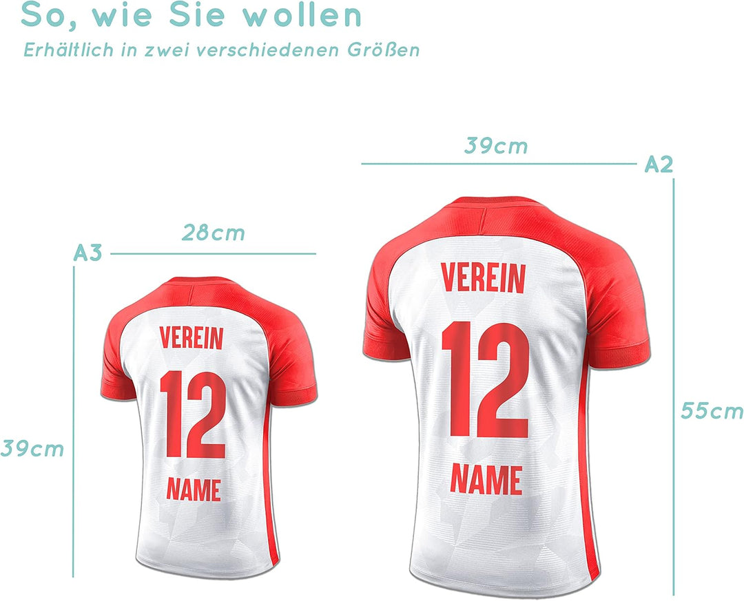 Elbeffekt Trikotlampe für Augsburg Fans aus Holz - personalisierbares Geschenk - schenke Dein indivi