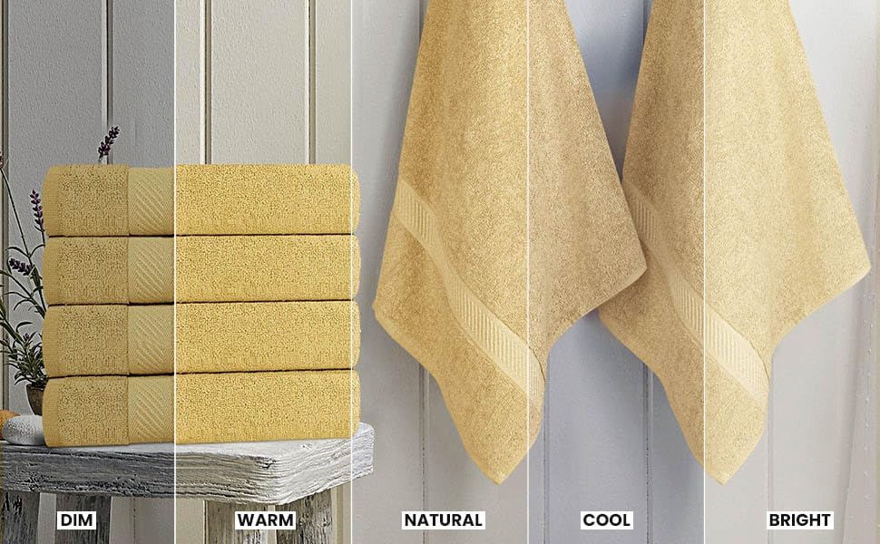 Utopia Towels Badetücher, 61 x 121 cm, 6er-Pack Beige, Beige