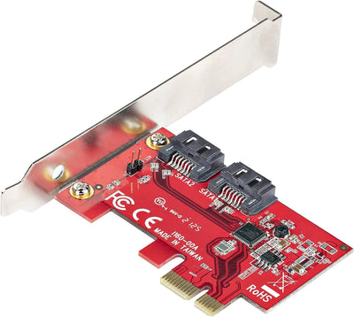 StarTech.com PCIe SATA Controller Karte - 2 Port SATA 3 Erweiterungskarte/Kontroller - 6Gbit/s - Vol