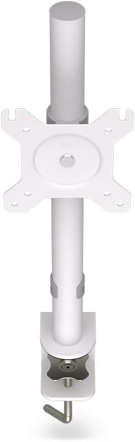 ENDORFY Atlas Single Onyx White, stabile Monitorhalterung, bis zu 27 Zoll, grosser Höhenverstellwink