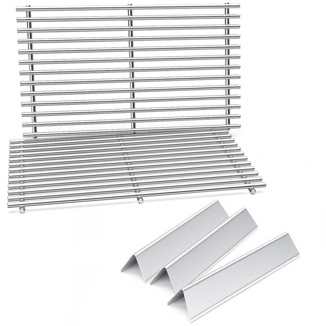 Denmay Edelstahl Flavorizer Bar & Grillroste für Weber Spirit E210 E220 S210 S220 (mit vorderen Bren