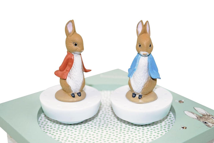 Trousselier 6260091 Spieluhr mit tanzenden Figuren für Kinder, Peter Hase, magnetisch, Musikbox, Mus
