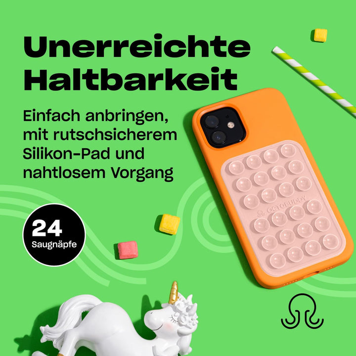OCTOBUDDY Classic MAX Silikon-Saugnapf Halterung fürs Handy - rutschfeste Saugnapfhalterung für iPho