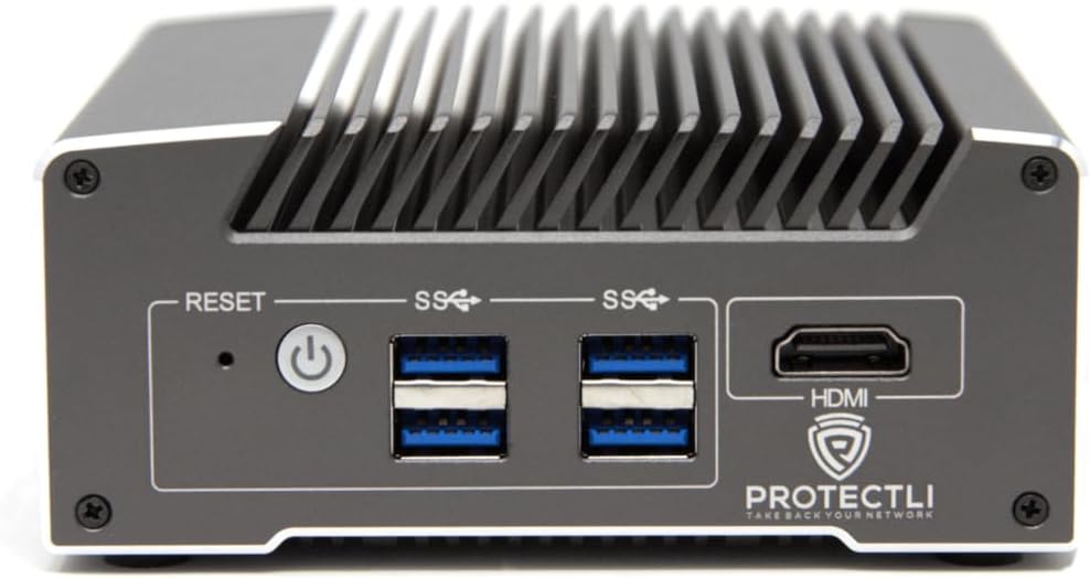 Protectli Vault V1211-2 Port, Micro Appliance/Mini PC - Intel N5105, 2X 2.5G NICs, 8GB LPDDR RAM on-