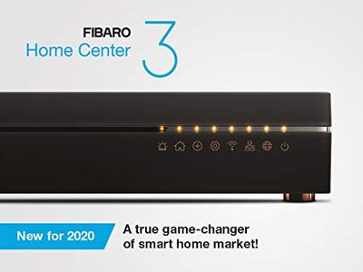 FIBARO Home Center 3 / Z-Wave Plus Smart Home Hub, Smart Home Management System, FGHC3 EU UK Black