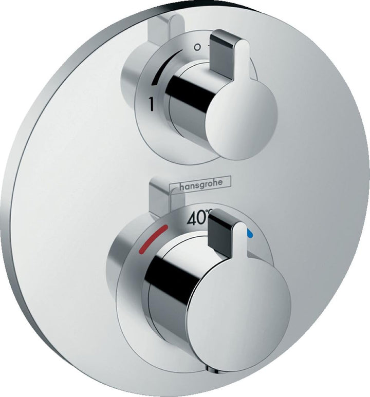 hansgrohe Ecostat S - Thermostat Unterputz, Armatur mit Sicherheitssperre (SafetyStop) bei 40° C, ec