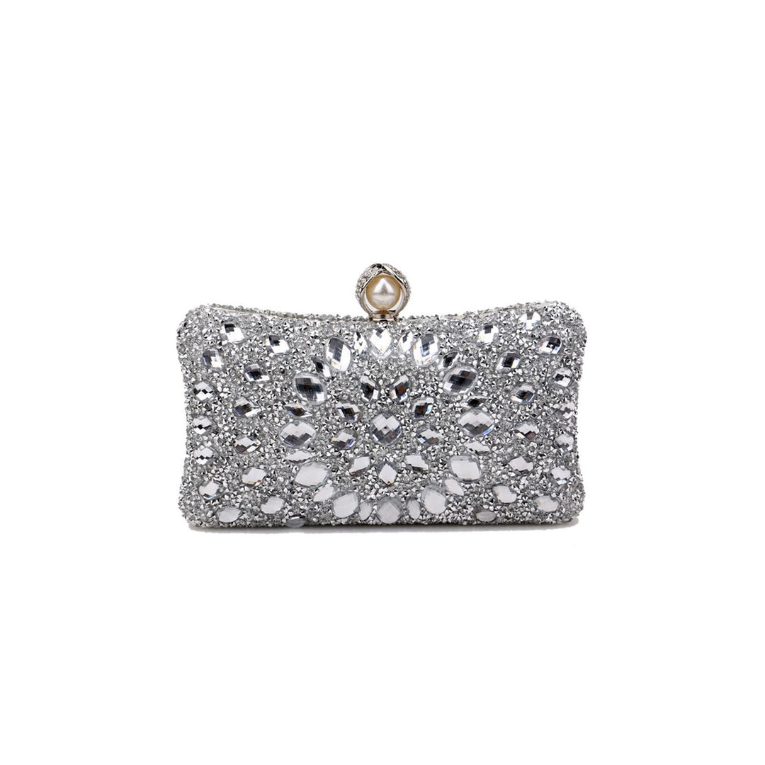 CORIOS Strass Clutch für Damen Shiny Abendtasche Diamant Clutch Tasche Kette Schultertasche Elegante