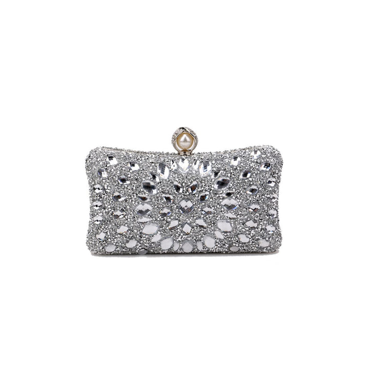 CORIOS Strass Clutch für Damen Shiny Abendtasche Diamant Clutch Tasche Kette Schultertasche Elegante