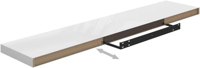 FIRBNUS 4 STK. 120x23,5x3,8 cm Floating Wall Shelf Hängeregal Regale Wandregale Regalboden Regal Hoc