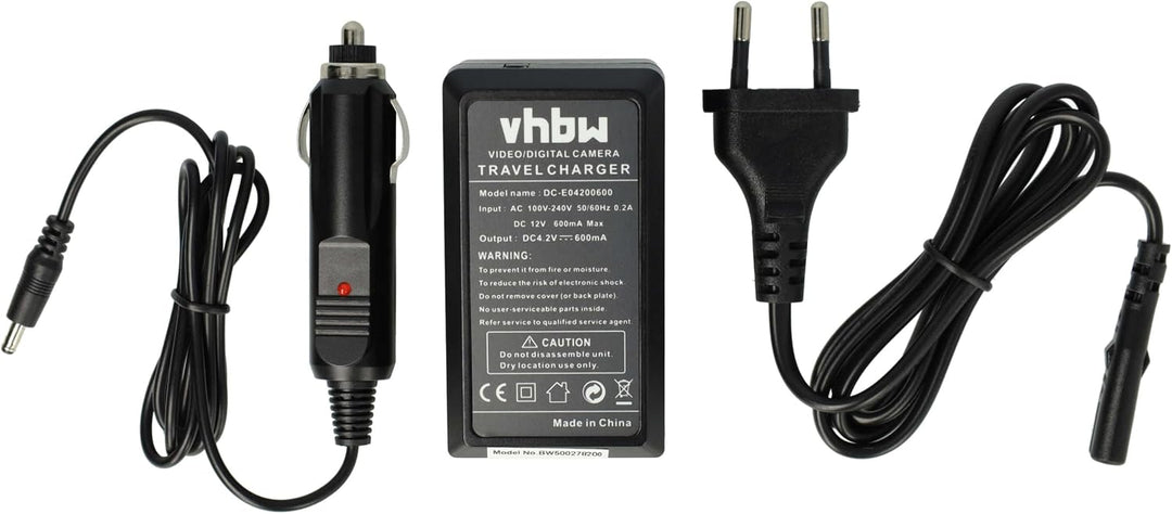 vhbw Ladegerät kompatibel mit General Electric GB-10 für Kamera - Ladeschale, Kfz-Adapter Ladeanzeig
