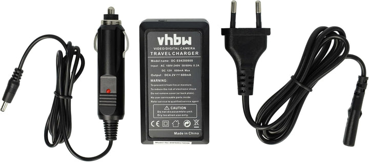 vhbw Ladegerät kompatibel mit General Electric GB-10 für Kamera - Ladeschale, Kfz-Adapter Ladeanzeig