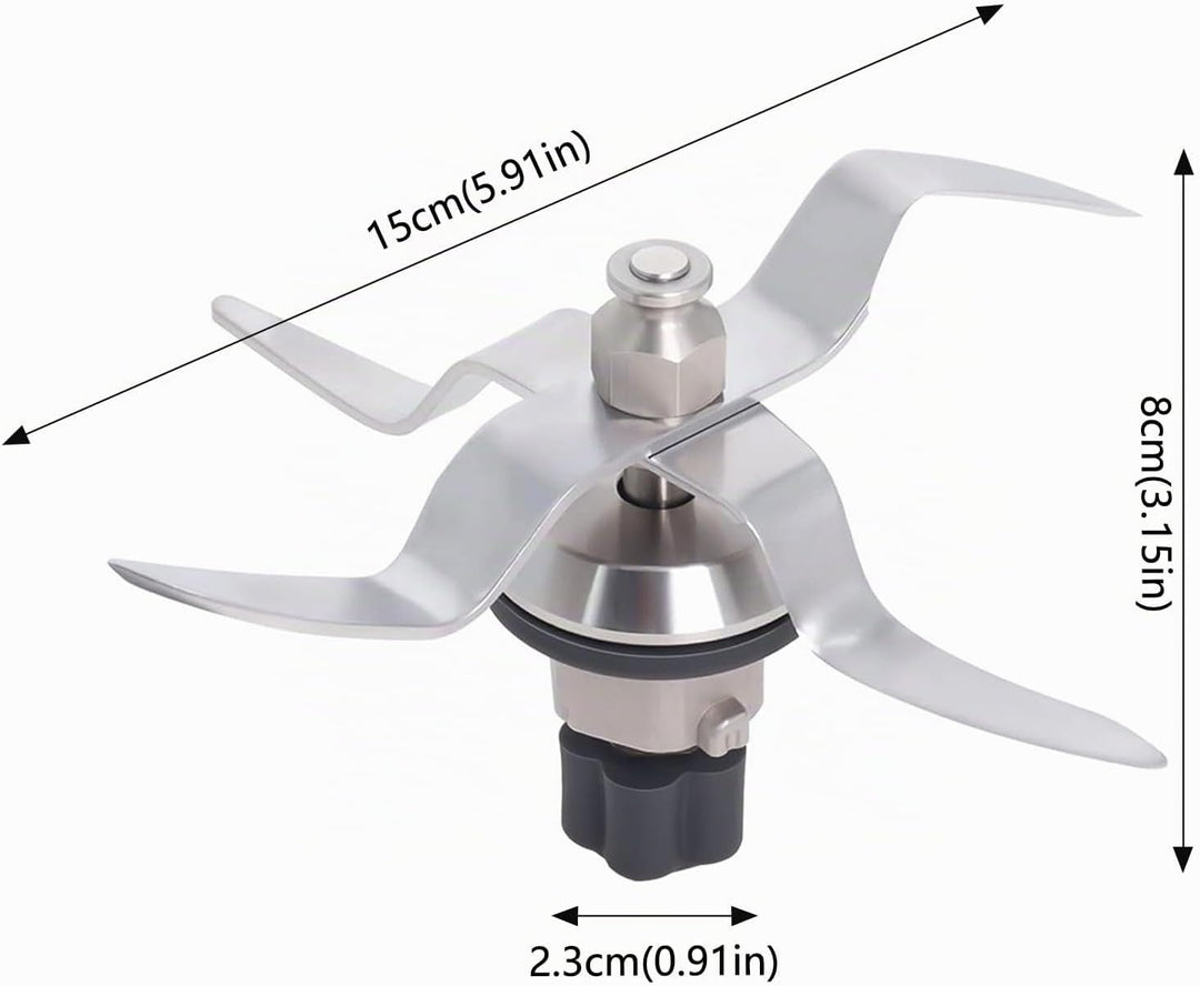 Ersatzmesser für Silvercrest Monsieur Cuisine Connect/Monsieur Cuisine Smart, Edelstahl Ersatzklinge