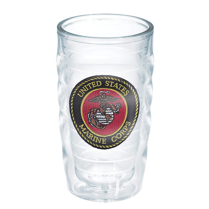 Tervis Marines Made in USA doppelwandiger Isolierbecher, 284 ml, gewellt, ohne Deckel, Dichtung 10oz