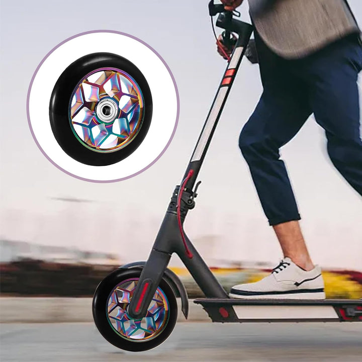 Stunt Scooter Rollen 110mm: LEKEFETO 2 StückStunt Scooter Räder mit ABEC-9 Lager, Kick Scooter Rolle