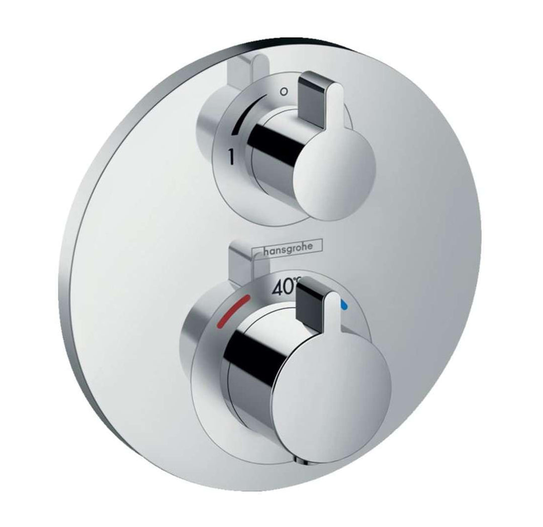 hansgrohe Ecostat S Unterputz Thermostat, für 1 Funktion, Chrom 1 Auslauf 1.0, 1 Auslauf 1.0