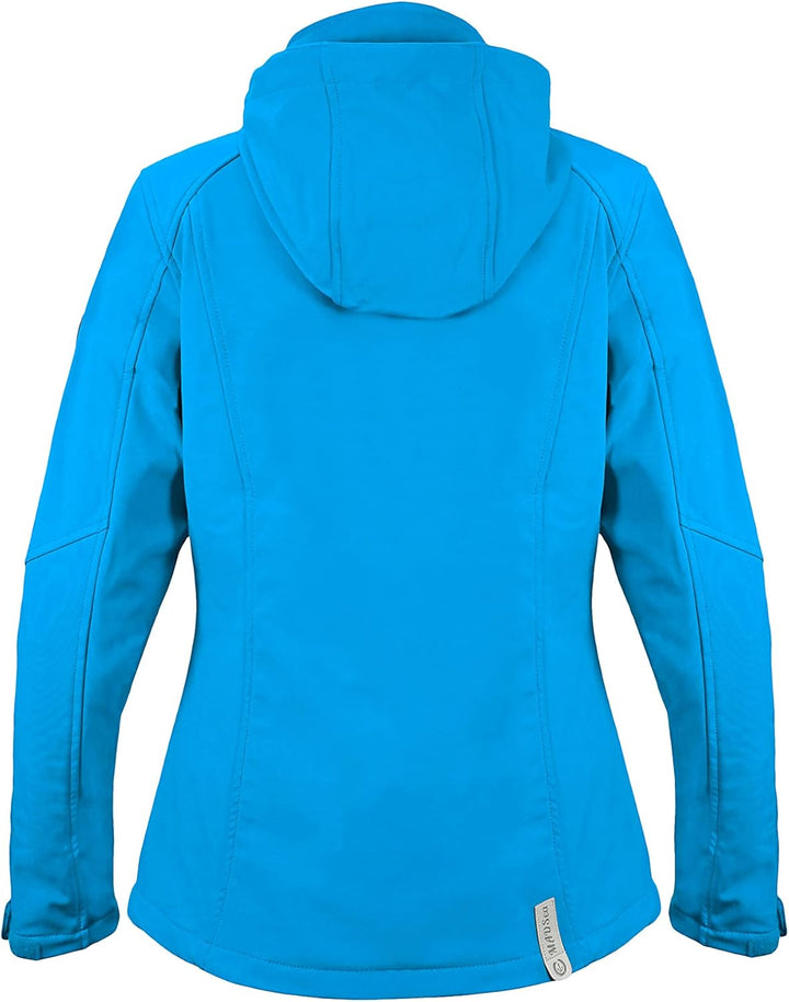 MADSea Damen Softshelljacke Funktionsjacke 36 Blau, 36 Blau