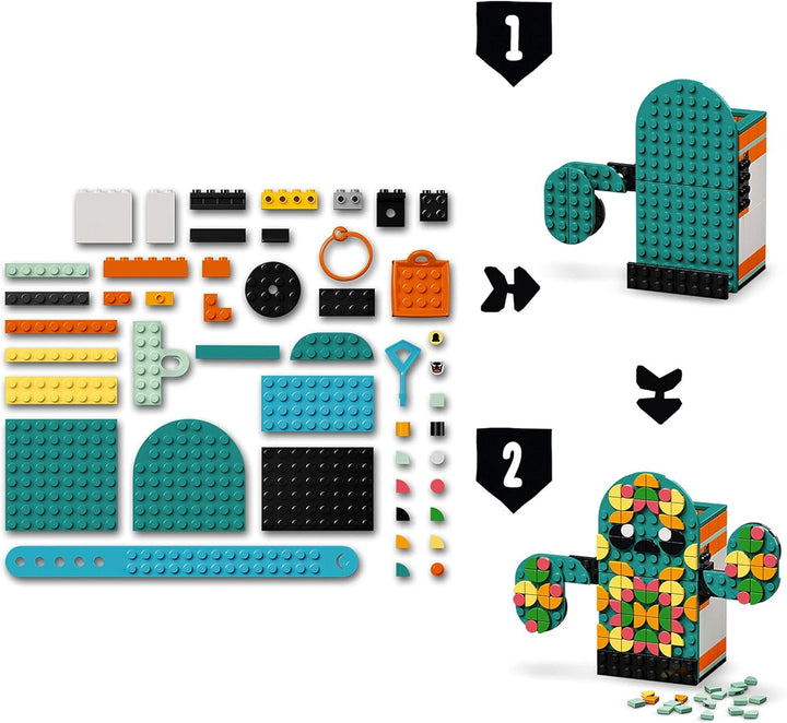 LEGO 41937 DOTS Kreativset Sommerspass Bastelset für Kinder, Set zum Basteln von Armband, Kinderzimm