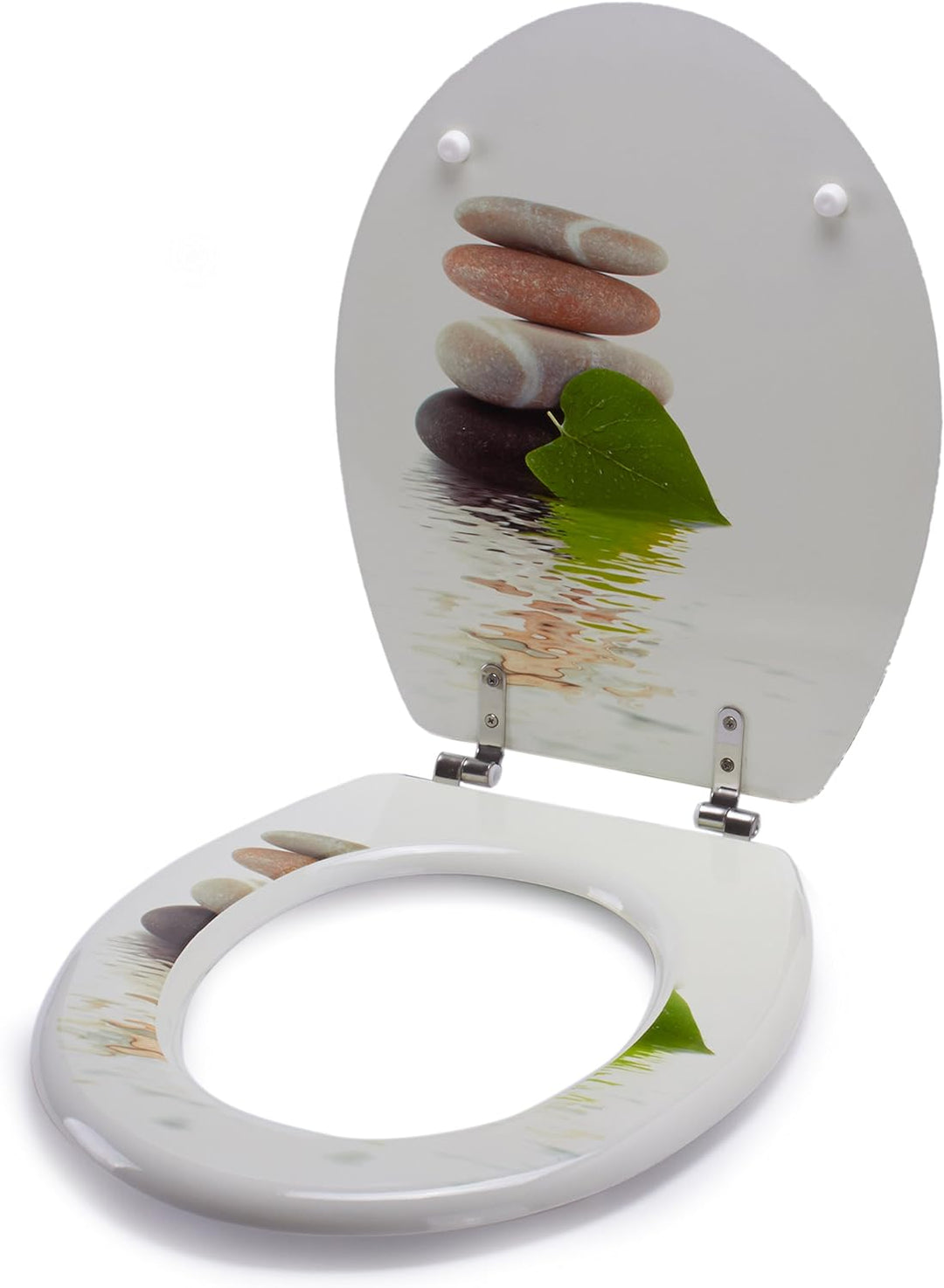 WC-Sitz Toilettendeckel Toilettensitz WC Deckel Klobrille MDF (Lingga), Lingga