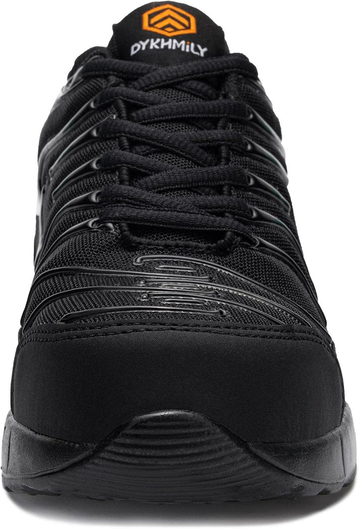 DYKHMILY Arbeitsschuhe Herren Sicherheitsschuhe Leichte Pannensichere Stahlkappenschuhe Arbeit Komfo