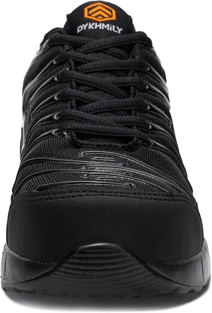 DYKHMILY Arbeitsschuhe Herren Sicherheitsschuhe Leichte Pannensichere Stahlkappenschuhe Arbeit Komfo
