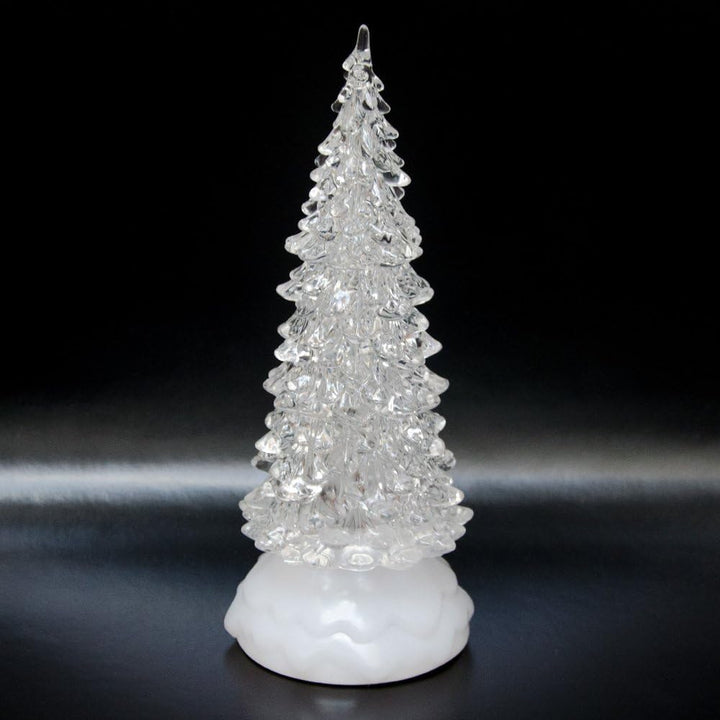 Tronje LED Christbaum 27cm Weihnachtsbaum mit Timer USB Tannenbaum beleuchteter Acrylbaum Wechselfar