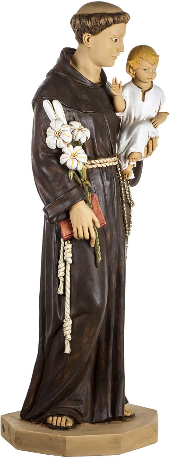 Holyart Statue Antonius von Padua aus Harz 100cm, Fontanini