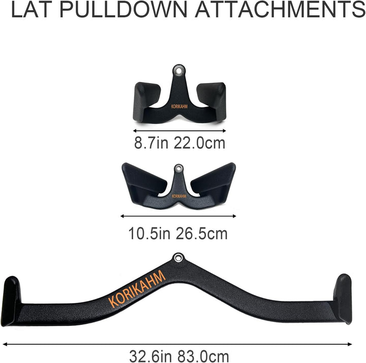 Ergonomic Design Lat Pull down Bar Grip Handle, Lat Pulldown Attachments, Strength Trainer for Athle